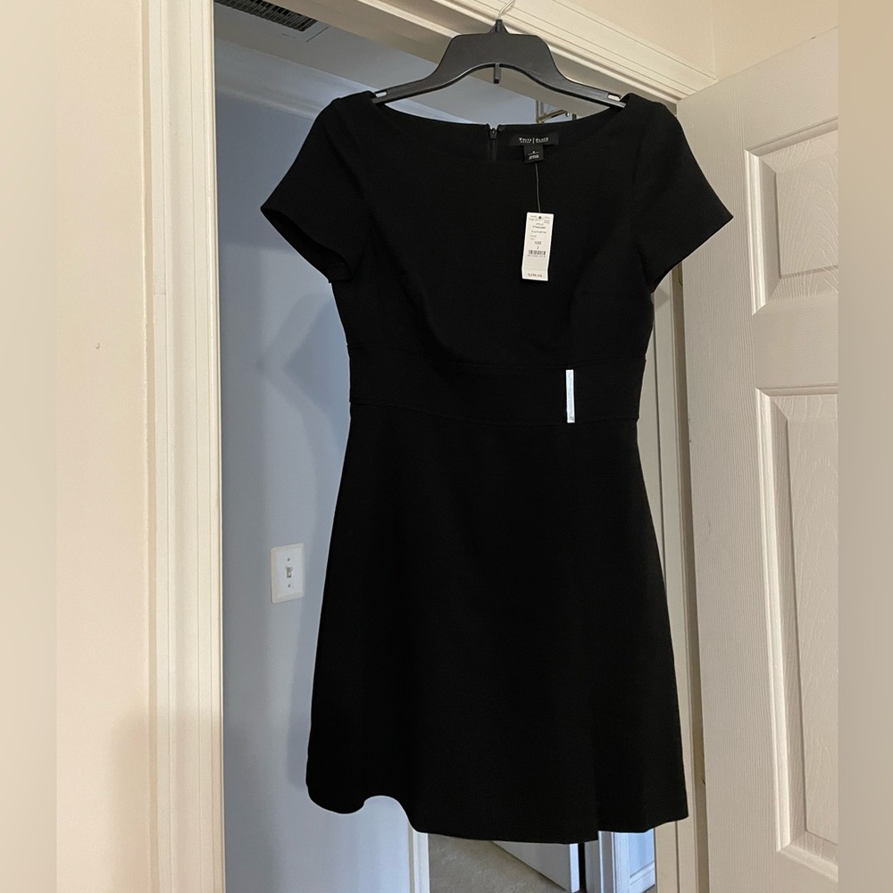 NWOT Black Mini Dress WHBM size 2 - Picture 2 of 4